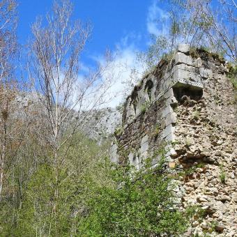 Vestigios del monasterio de San Román de Entrepeñas, Santibáñez de la Peña Vestigios del monasterio de San Román de Entrepeñas