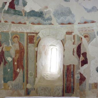 Pinturas ábside de la Ermita de San Pelayo, Perazancas Pinturas ábside de la Ermita de San Pelayo