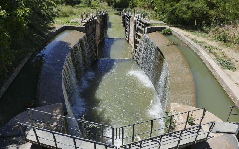 Triple esclusa Calahorra de Ribas, Ribas de Campos