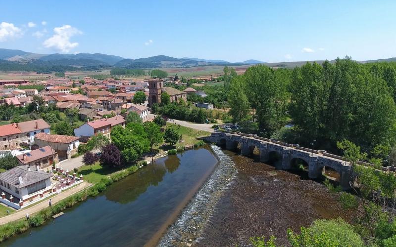 Panorámica de Salinas de Pisuerga