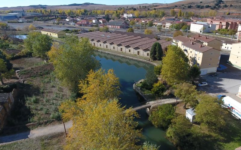 Panorámica Dársena del Canal de Castilla