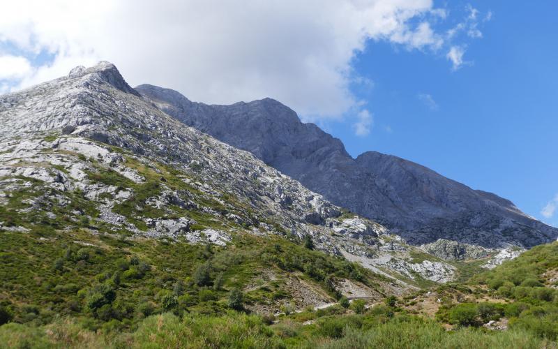 Vista del Espigüete desde Cardaño de Abajo