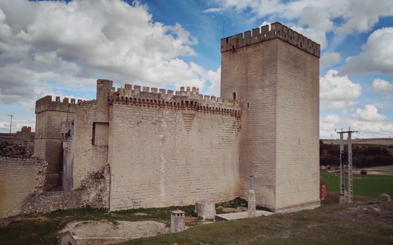 Detalle de la parte trasera del castllo