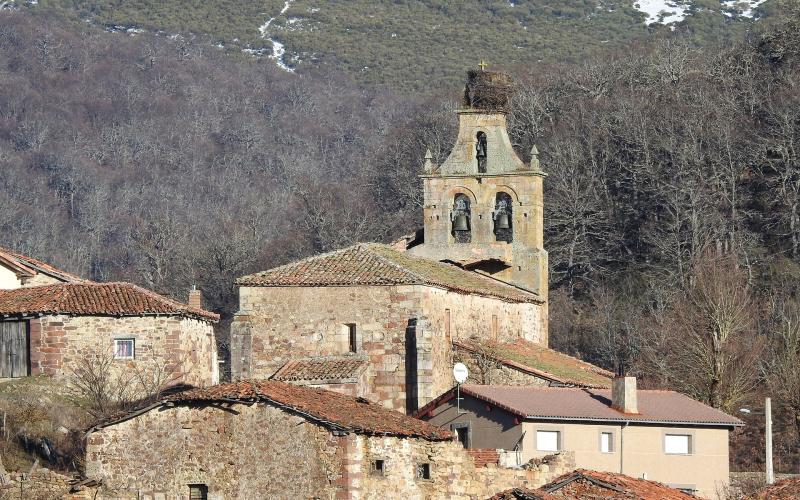 Panorámica Iglesia de San Miguel, Herreruela de Castillería