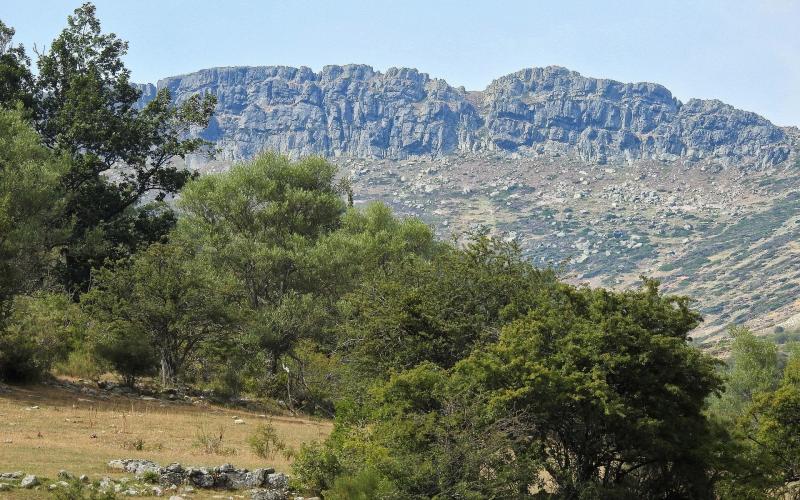 Vista de Peña Labra desde el Valle de Redondo