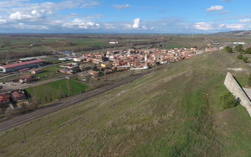 Panorámica de Monzón de Campos desde el Castillo