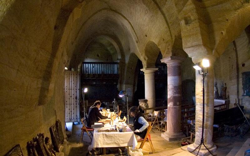 Bóvedas de cañón Iglesia de los Santos Justo y Pastor