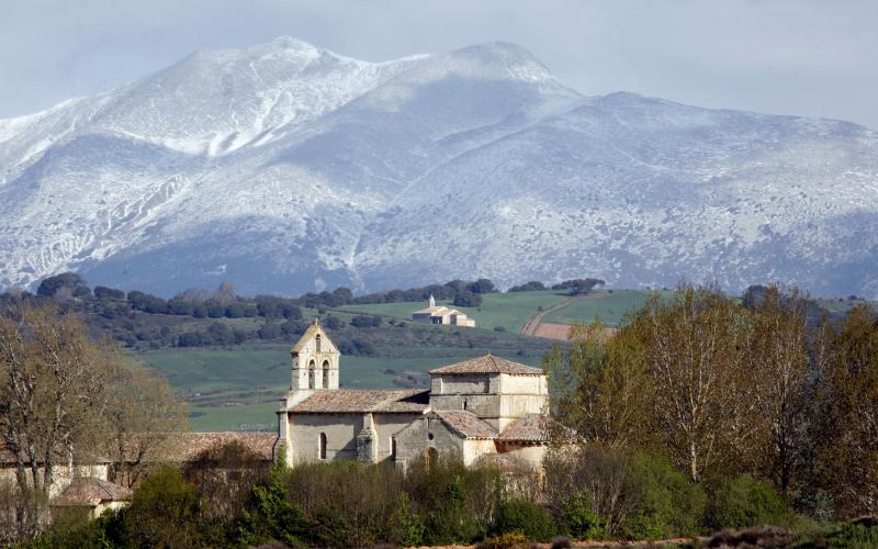 Panorámica Iglesia de Santa Eufemia, Olmos de Ojeda