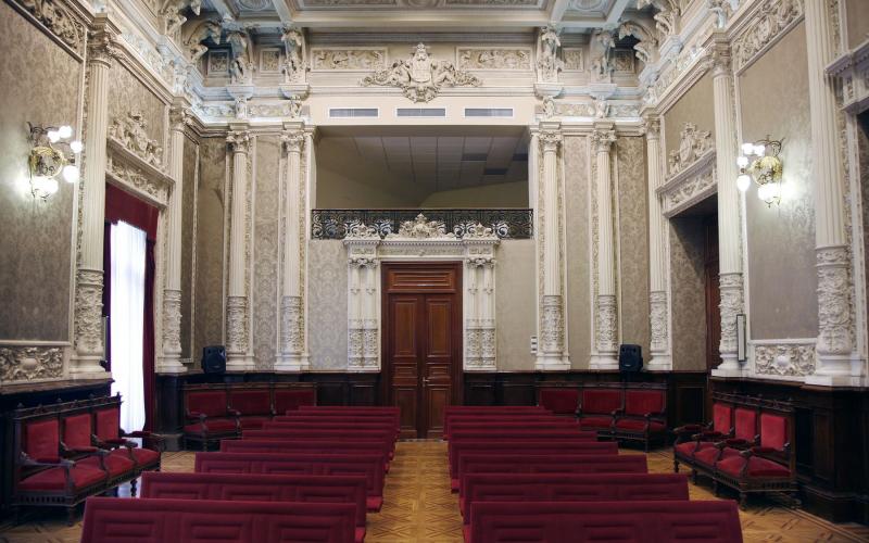 Salón de actos del Palacio de la Diputación de Palencia