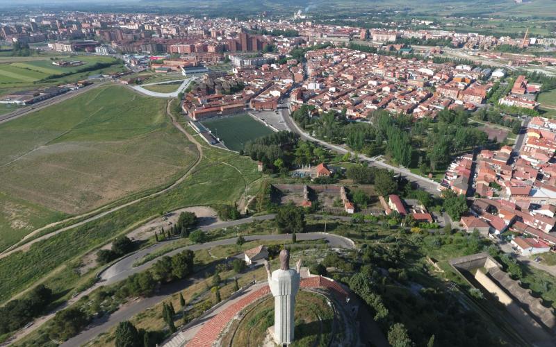 Vista aérea de Palencia