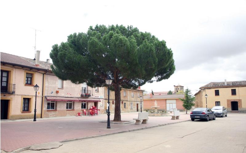 Plaza del arco, al fondo San Miguel