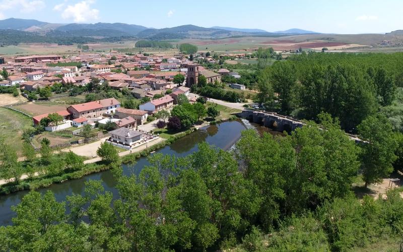 Panorámica de Salinas de Pisuerga