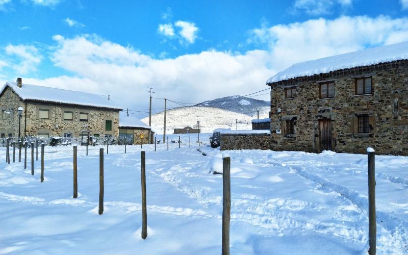 Calles nevadas de Tremaya