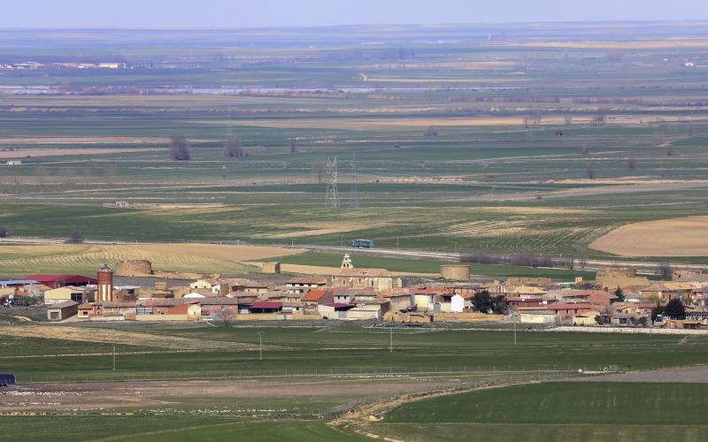 Panorámica de Tierra de Campos en Villamartín de Campos