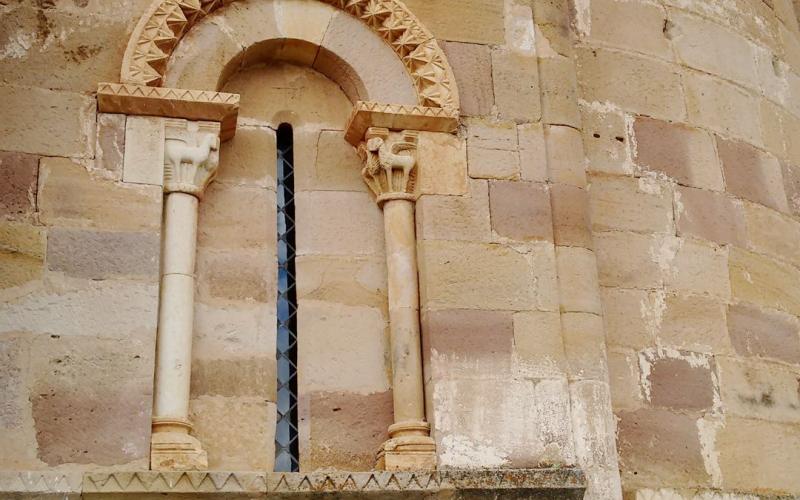 Detalle de la cabecera de la Iglesia de Santa Marina