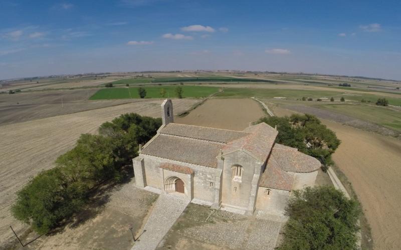 Detalle aéreo de Nuestra Señora de las Fuentes